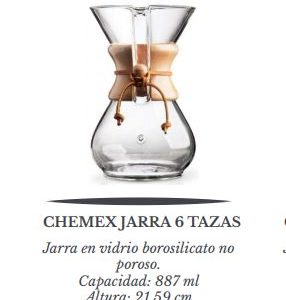 Jarra en vidrio borosilicato no poroso